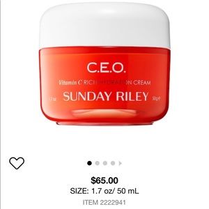 Sunday Riley CEO vitamin C cream